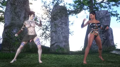 SuperT – Cavegirl Zoey Vs. Warrior Krissy
