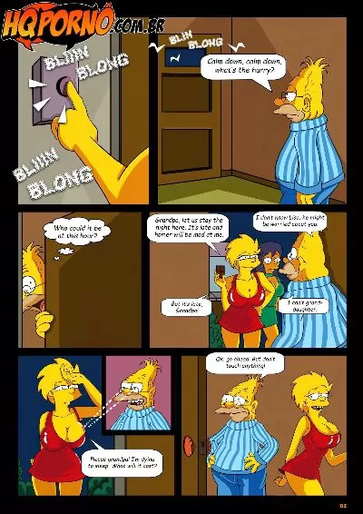 OS Simpsons – Sleepover At Grandpa’s House - Page 1