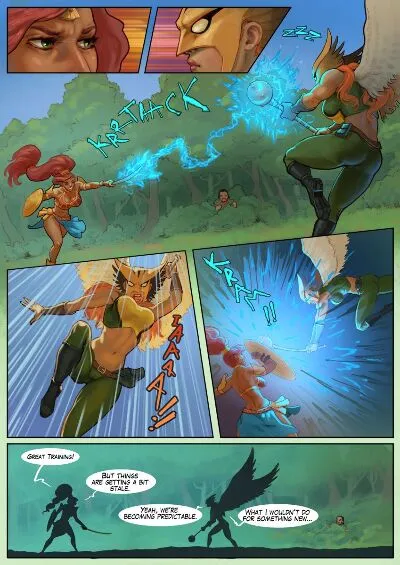 Bonete – Hot Duels V Urbosa vs Hawkgirl - Page 1