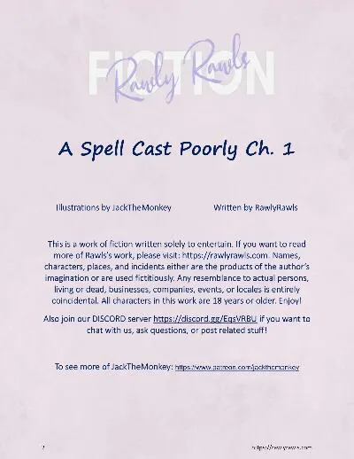 JacktheMonkey – A Spell Cast Poorly 1 - Page 1