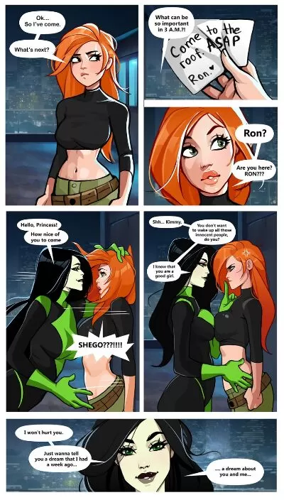 Olena Minko – Kim and Shego Date on the roof - Page 1