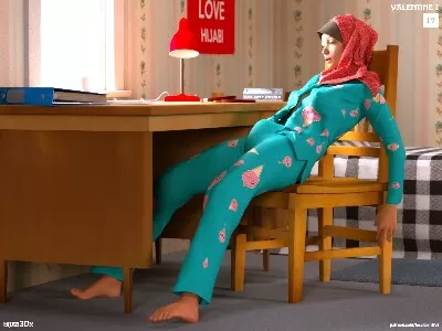 Hijab 3DX – Losekorntrol – Valentine - Page 16